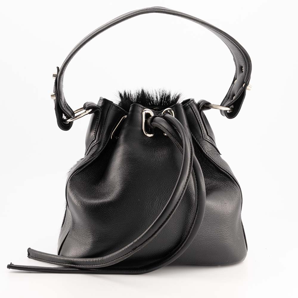 Ladies Bag Black Springbok Sling Bag Nickel-Side-RAW-1 Ladies Bag Black Springbok Sling Bag Nickel-Side-RAW-1