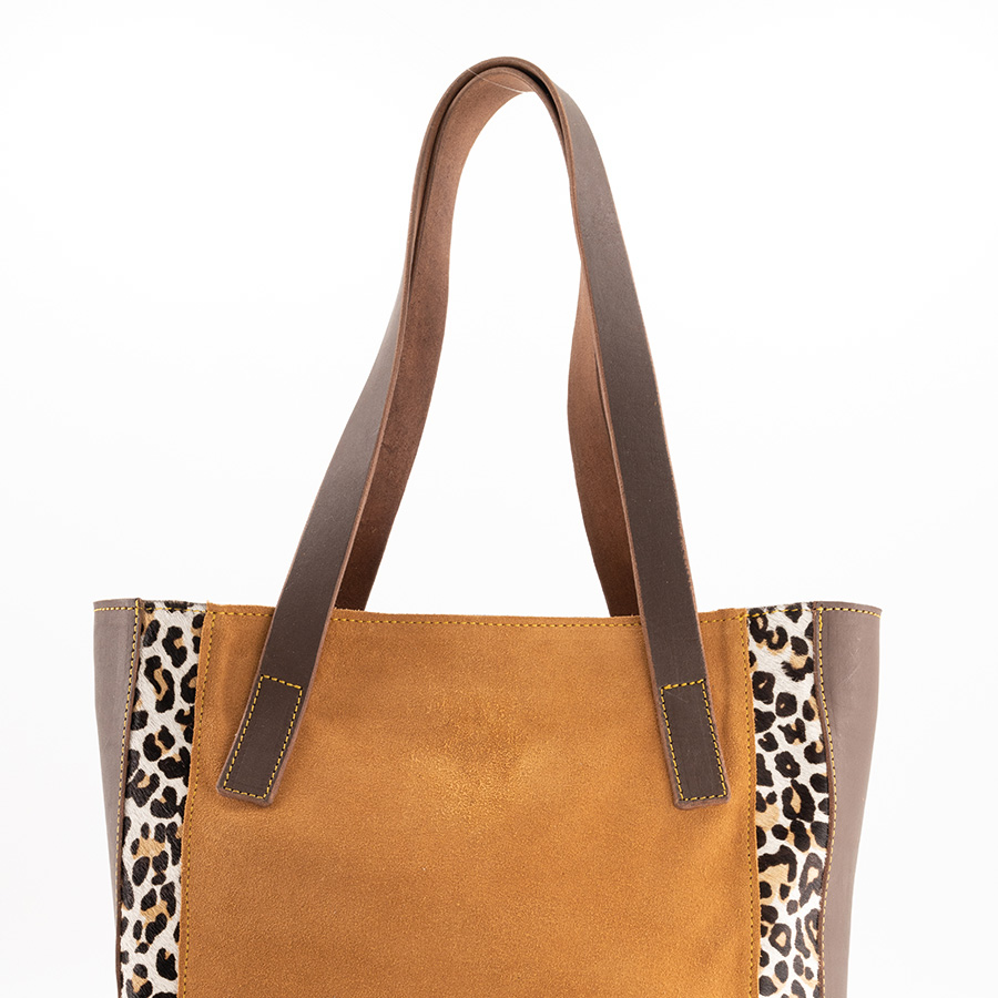 Shopper cheetah print and veg tan OTV Mediam-3-RAW-1